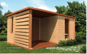 Moderný drevený domček DN 4 