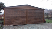 Pelchová garáž 6x6m drevodekor 