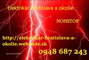 Elektrikár Bratislava a okolie-NONSTOP