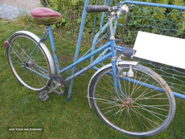 ESKA MODRA.1 dámsky bicykel Eska, modrá, kolesá 26, nálezový stav